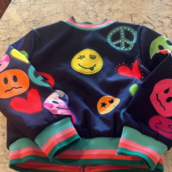 Baby Sara Kids Emoji Jacket. Size 5. GUC - Picture 5 of 6